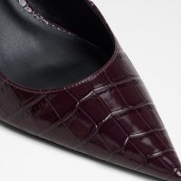 کفش پاشنه‌دار زنانه زرشکی پشت باز SERALINA – ALDO