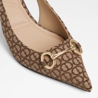 کفش پاشنه‌دار زنانه قهوه‌ای پشت باز FINNEA – ALDO