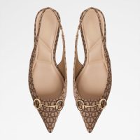 کفش پاشنه‌دار زنانه قهوه‌ای پشت باز FINNEA – ALDO