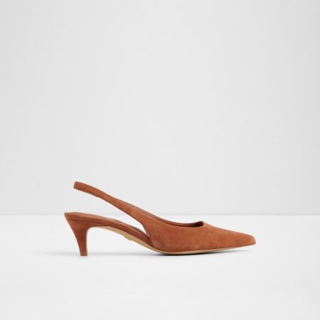 کفش پاشنه‌دار زنانه قهوه‌ای پشت باز LEANE – ALDO