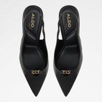 کفش پاشنه‌دار زنانه مشکی پشت باز AUGUSTAS – ALDO