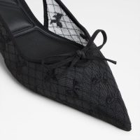 کفش پاشنه‌دار زنانه مشکی پشت باز AZARO – ALDO