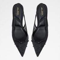 کفش پاشنه‌دار زنانه مشکی پشت باز AZARO – ALDO