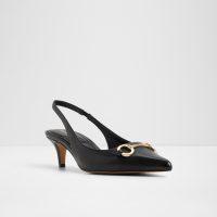 کفش پاشنه‌دار زنانه مشکی پشت باز FINNEA – ALDO