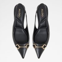 کفش پاشنه‌دار زنانه مشکی پشت باز FINNEA – ALDO