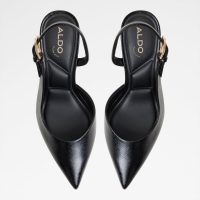 کفش پاشنه‌دار زنانه مشکی پشت باز JEANNY – ALDO