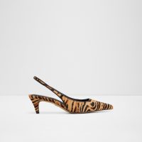 کفش پاشنه‌دار زنانه چندرنگ و پلنگی پشت باز LEANAH – ALDO