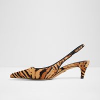 کفش پاشنه‌دار زنانه چندرنگ و پلنگی پشت باز LEANAH – ALDO