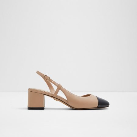 کفش پاشنه‌دار زنانه کرم پشت باز BIALLE – ALDO