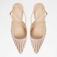 کفش پاشنه‌دار زنانه کرم پشت باز ELUSE – ALDO