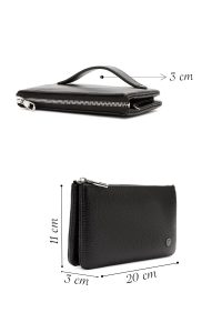 کیف دستی چرمی مردانه مشکی دری مد