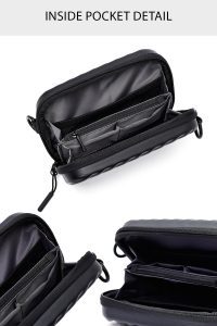 کیف دوشی جعبه‌ای کوچک مردانه مشکی D-Pack دری مد