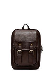 کیف دوشی مردانه قهوه‌ای دری مد