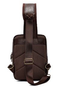 کیف دوشی مردانه قهوه‌ای دری مد