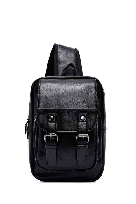 کیف دوشی مردانه مشکی دری مد