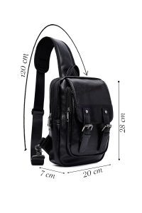 کیف دوشی مردانه مشکی دری مد