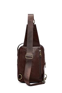 کیف دوشی کوچک مردانه قهوه‌ای دری مد