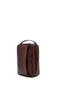 کیف دوشی کوچک مردانه قهوه‌ای دری مد
