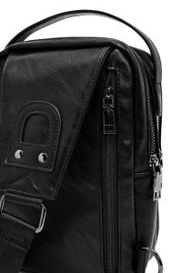 کیف دوشی کوچک مردانه مشکی دری مد