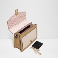 کیف زنانه قهوه‌ای دستی بنددار CAIILLAA – ALDO