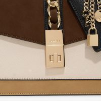 کیف زنانه قهوه‌ای دستی بنددار CAIILLAA – ALDO