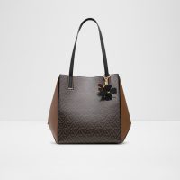 کیف زنانه قهوه‌ای دوشی و دستی LARGEPRISMATOTE – ALDO