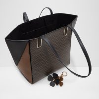 کیف زنانه قهوه‌ای دوشی و دستی LARGEPRISMATOTE – ALDO