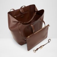 کیف زنانه قهوه‌ای دوشی و دستی SALUBRIS – ALDO