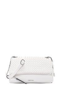 کیف کراس بادی زنانه چرم سفید بند بلند دری مد