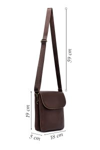 کیف کراس بادی مردانه قهوه‌ای دری مد