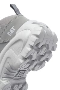 Caterpillar Erkek Gri Intruder Essential Bağcıklı Kalın Tabanlı Deri Sneaker