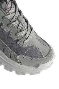 Caterpillar Erkek Gri Intruder Essential Bağcıklı Kalın Tabanlı Deri Sneaker