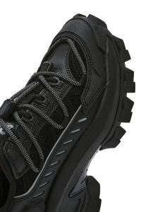 کفش مردانه کاترپیلار مشکی Intruder Max ضخیم بندی جیر چرمی