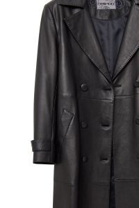 بارانی چرمی مشکی زنانه بیانسه دری مد