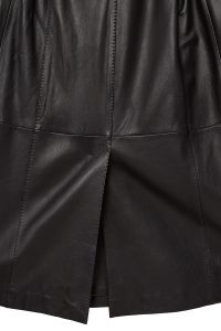 بارانی چرمی مشکی زنانه بیانسه دری مد