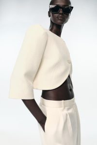 بلیزر زنانه کوتاه با آستین پفی زارا – ZARA