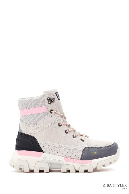 بوت اسپرت زنانه بژ چرم کاترپیلار