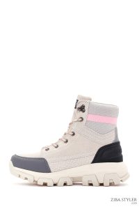 بوت اسپرت زنانه بژ چرم کاترپیلار