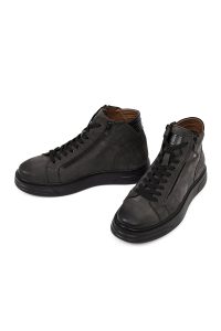 بوت اسپرت نبوک مردانه طوسی دو زیپ زیره ضخیم دری‌مد