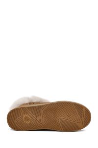 بوت تدی جیر زنانه قهوه‌ای لژدار دری مد