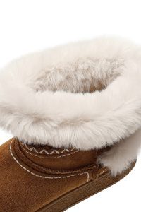 بوت تدی جیر زنانه قهوه‌ای لژدار دری مد