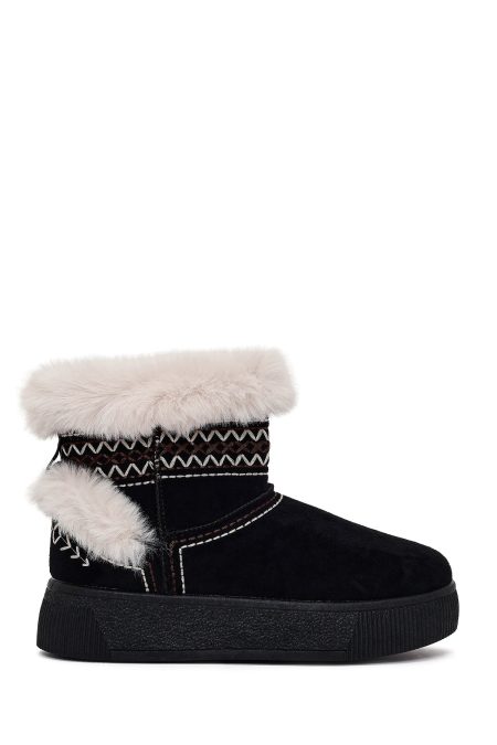 بوت تدی جیر زنانه مشکی لژدار دری مد