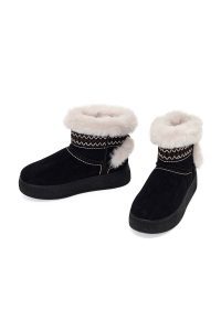 بوت تدی جیر زنانه مشکی لژدار دری مد