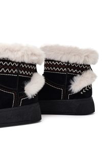 بوت تدی جیر زنانه مشکی لژدار دری مد