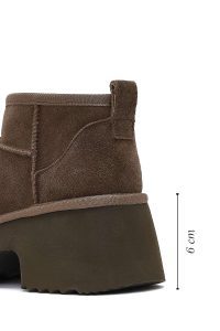 بوت تدی جیر زنانه ویزون زیره ضخیم دری‌مد