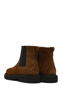 بوت جیر مردانه قهوه‌ای زیپ‌دار دری‌مد