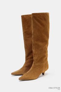 بوت زنانه جیر پاشنه‌دار زارا – ZARA