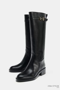 بوت زنانه سواری سگک‌دار زارا – ZARA