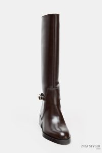 بوت زنانه سواری پاشنه‌دار زارا – ZARA