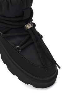 بوت زنانه مشکی بندی زیره ضخیم دری‌مد